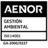 Certificado AENOR de Gestión Medioambiental