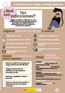 Adicciones en el trabajo, un riesgo silencioso. Algunos factores de riesgo a valorar