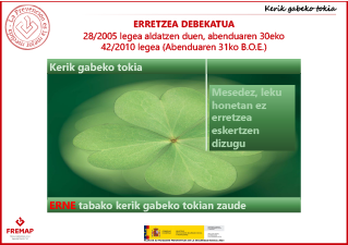 Prohibido fumar, atención (euskera)