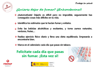 ¿Quieres dejar de fumar? ¡¡Enhorabuena!!