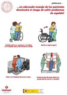 ¿Sabias que un adecuado manejo de los pacientes disminuira el riesgo de sufrir problemas de espalda?
