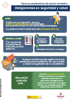 Personas empleadoras de servicio doméstico. Obligaciones en seguridad y salud