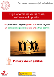 Elige la forma de ver las cosas, enfócate en lo positivo