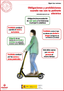 Obligaciones y prohibiciones cuando vas con tu patinete eléctrico