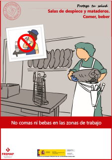 Salas de despiece y mataderos. Comer, beber