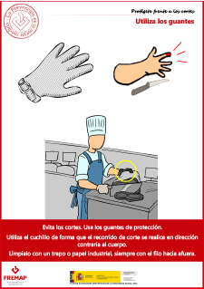 Utiliza los guantes