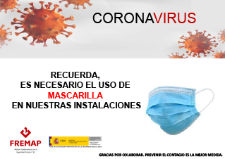 Uso de mascarillas en instalaciones