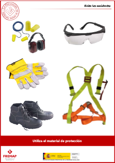 Utiliza el material de protección (2)