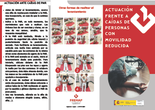 Actuación frente a caídas de personas con movilidad reducida