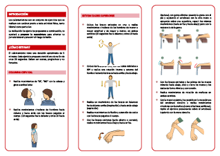 Ejercicios de calentamiento para realizar al inicio de la jornada
