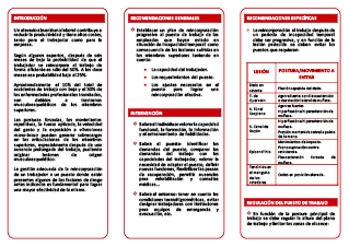 Puestos con posturas forzadas de miembros superiores