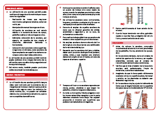 Empleo de escaleras portátiles
