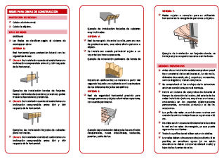 Redes para protección colectiva en obras de construcción