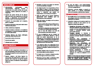 Recomendaciones para la prevención de riesgos en el manejo de prensas mecánicas