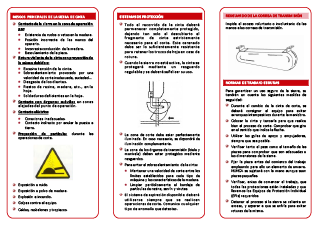 Recomendaciones para la prevención de riesgos en el manejo de sierras de cinta