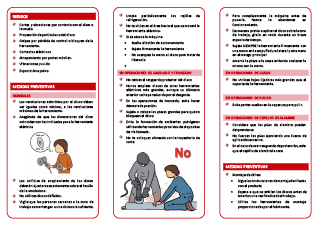 Riesgos y recomendaciones básicas de seguridad en el manejo de herramientas