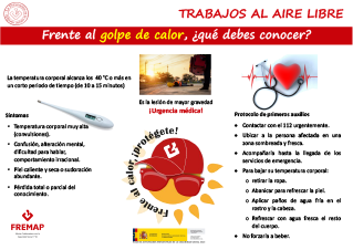 AGFI: CONDICIONES AMBIENTALES: CARTEL: FRENTE AL GOLPE DE CALOR QUÉ DEBES HACER: ME-CAR-179