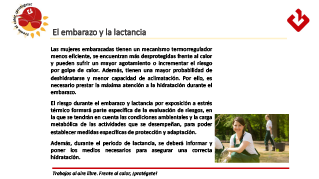 6.- El embarazo y la lactancia